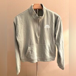 Columbia Women’s Lightweight Olive Green Half-zip Size Large